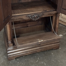 19th Century French Gothic Bonnetiere ~ Wardrobe ~ Cabinet