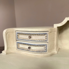 Antique Italian Neoclassical Painted Kidney-Shaped Vanity ~ Dresser