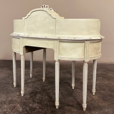 Antique Italian Neoclassical Painted Kidney-Shaped Vanity ~ Dresser