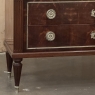 Antique French Louis XVI Mahogany Commode with Carrara Marble