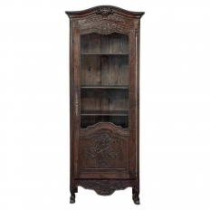 19th Century Country French Normandie Vitrine ~ Bonnetiere