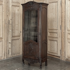 19th Century Country French Normandie Vitrine ~ Bonnetiere