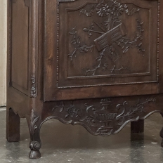 19th Century Country French Normandie Vitrine ~ Bonnetiere