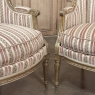 Pair Antique French Louis XVI Giltwood Bergeres ~ Armchairs