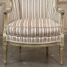 Pair Antique French Louis XVI Giltwood Bergeres ~ Armchairs
