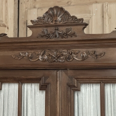 19th Century French Walnut Neoclassical Bookcase