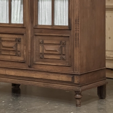 19th Century French Walnut Neoclassical Bookcase