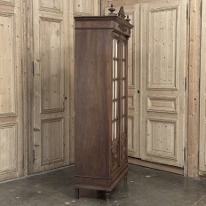 19th Century French Walnut Neoclassical Bookcase