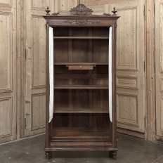 19th Century French Walnut Neoclassical Bookcase