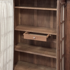 19th Century French Walnut Neoclassical Bookcase