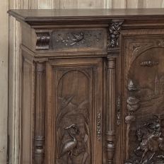 19th Century French Walnut Hunt Buffet ~ Cabinet