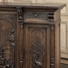 19th Century French Walnut Hunt Buffet ~ Cabinet