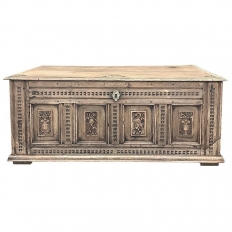 18th Century Country French Stripped Neoclassical Trunk ~ Blanket Chest