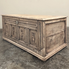 18th Century Country French Stripped Neoclassical Trunk ~ Blanket Chest