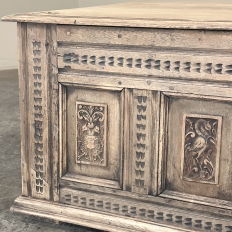 18th Century Country French Stripped Neoclassical Trunk ~ Blanket Chest