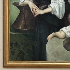 Vintage Framed Oil Painting on Canvas by L. Gebhardt