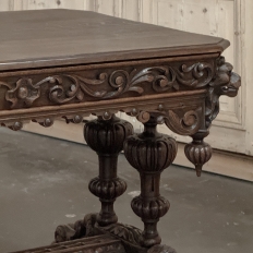 19th Century French Renaissance Writing Table ~ Desk with Dolphins