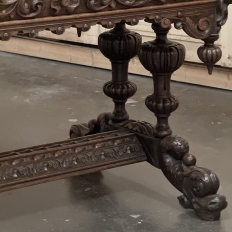 19th Century French Renaissance Writing Table ~ Desk with Dolphins