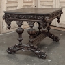 19th Century French Renaissance Writing Table ~ Desk with Dolphins