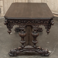 19th Century French Renaissance Writing Table ~ Desk with Dolphins