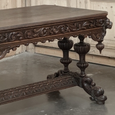 19th Century French Renaissance Writing Table ~ Desk with Dolphins
