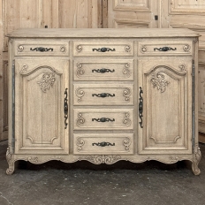 Pair 19th Century Country French Buffets in Stripped Oak