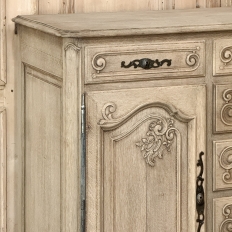 Pair 19th Century Country French Buffets in Stripped Oak