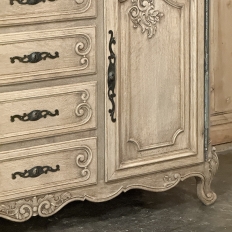 Pair 19th Century Country French Buffets in Stripped Oak