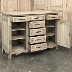 Pair 19th Century Country French Buffets in Stripped Oak