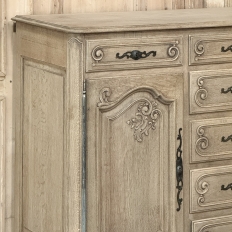 Pair 19th Century Country French Buffets in Stripped Oak