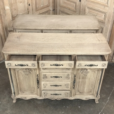 Pair 19th Century Country French Buffets in Stripped Oak