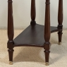 Antique French Directoire Mahogany Console with Carrara Marble Top