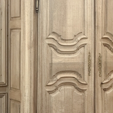 Grand 18th Century Country French Louis XIV Stripped Oak Armoire