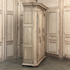 Grand 18th Century Country French Louis XIV Stripped Oak Armoire