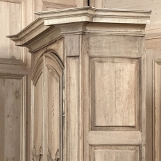 Grand 18th Century Country French Louis XIV Stripped Oak Armoire