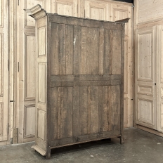 Grand 18th Century Country French Louis XIV Stripped Oak Armoire