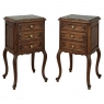 Pair Antique Country French End Tables ~ Nightstands