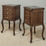 Pair Antique Country French End Tables ~ Nightstands