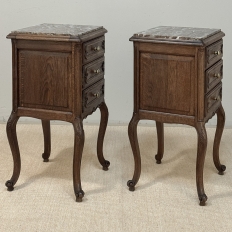 Pair Antique Country French End Tables ~ Nightstands