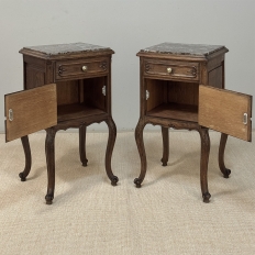 Pair Antique Country French End Tables ~ Nightstands