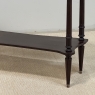 Antique French Directoire Mahogany Console with Carrara Marble Top