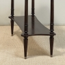 Antique French Directoire Mahogany Console with Carrara Marble Top