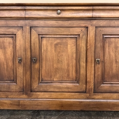 19th Century French Louis Philippe Period Walnut Buffet ~ Enfilade ~ Credenza