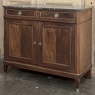 19th Century French Charles X Mahogany Marble Top Buffet