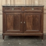 19th Century French Charles X Mahogany Marble Top Buffet