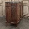19th Century French Charles X Mahogany Marble Top Buffet