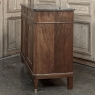 19th Century French Charles X Mahogany Marble Top Buffet