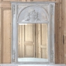 Antique French Louis XVI Painted Trumeau Mirror