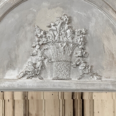 Antique French Louis XVI Painted Trumeau Mirror