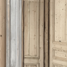 Antique French Louis XVI Painted Trumeau Mirror